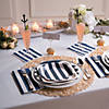 Navy & White Striped Paper Dinner Plates - 25 Ct. Image 1