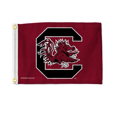 NCAA Rico Industries South Carolina Gamecocks  12" x 18" Flag - Double Sided - Great for Boat/Golf Cart/Home Image 1