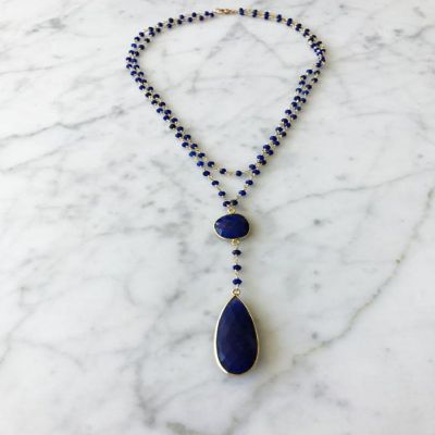 Necklace Sapphire Sapphire Drop Image 1
