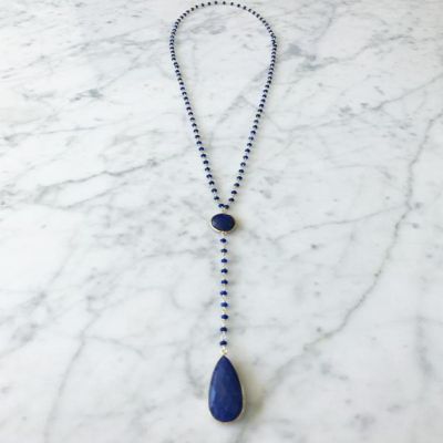 Necklace Sapphire Sapphire Drop Image 1