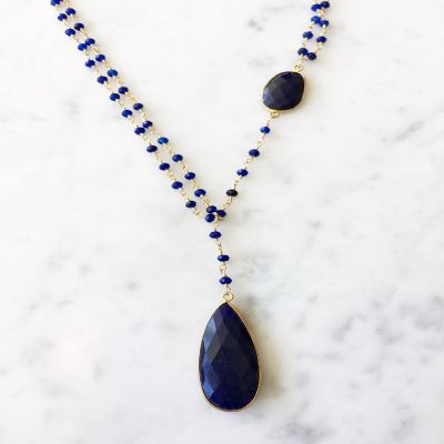 Necklace Sapphire Sapphire Drop Image 2