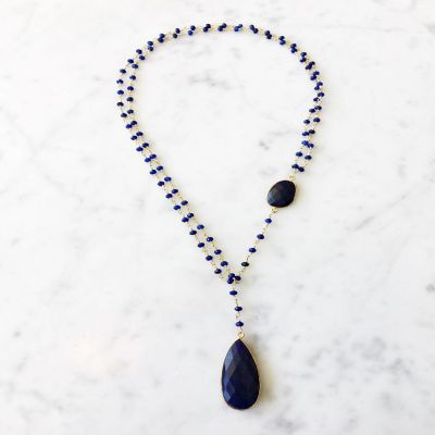 Necklace Sapphire Sapphire Drop Image 3
