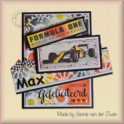 Nellie's Choice Clear Stamp Silhouette  Formula One Series2 Image 1