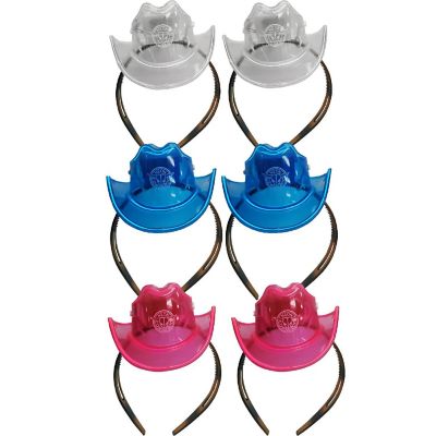 NEON COWBOY Mini Lighting Hat 6 Pack Assorted Bundle Cowgirl Image 1