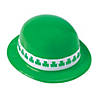 Neon Green Shamrock Band Derby Hats - 12 Pc. Image 1