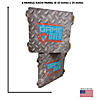 Nerf<sup>&#174;</sup> Diamond Plate Walls Cardboard Cutout Stand-Up Image 1