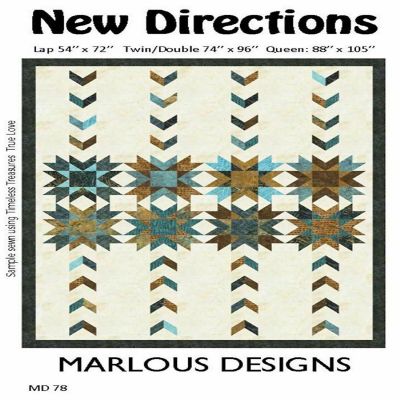 New Directions Quilt Pattern, 3 sizes -Marlous Designs Image 1