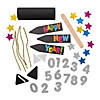 New Year&#8217;s Eve Craft Tube Party Popper Craft Kit - Makes 12 Image 1