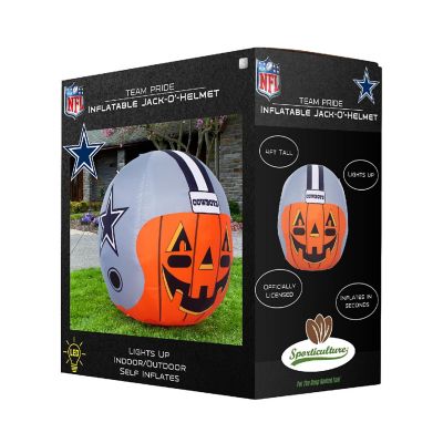 NFL Dallas Cowboys Inflatable Jack O' Helmet, 4 ft Tall, Orange Image 1