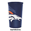 Nfl Denver Broncos Souvenir Plastic Cups - 8 Ct. Image 1