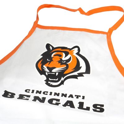 NFL Football Cincinnati Bengals Sports Fan BBQ Grilling Apron Orange Trim Image 2
