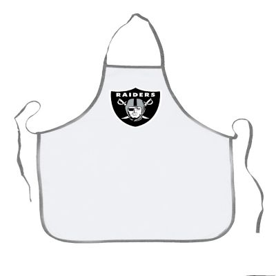 NFL Football Las Vegas Raiders Sports Fan BBQ Grilling Apron Grey Trim Image 1