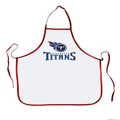 NFL Football Tennessee Titans Sports Fan BBQ Grilling Apron, Red Trim Image 1