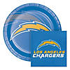 Nfl Los Angeles Chargers Paper Plate And Napkin Party Kit Image 1