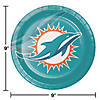 Nfl Miami Dolphins Paper Plates - 24 Ct. Image 1