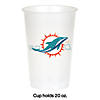 Nfl Miami Dolphins Plastic Cups 24 Count Image 1