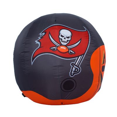 NFL Tampa Bay Buccaneers Inflatable Jack O' Helmet, 4 ft Tall, Orange Image 3