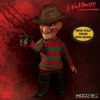 Nightmare On Elm Street Freddy Krueger Mega Scale 15 Inch Figure with Sound Image 1