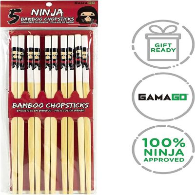 Ninja Bamboo Chopstick Set of 5 Image 3
