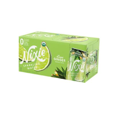 Nixie Sparkling Water - Sparkling Water Lime Ginger - Case of 3 - 8/12 FZ Image 1