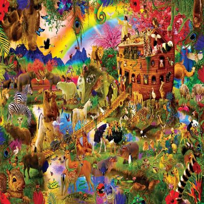 Noah's Ark Animals 1000 Piece Jigsaw Puzzle Image 1