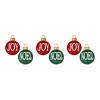 Noel And Joy Ball Ornament (Set Of 6) 5"D Resin Image 3