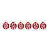 Nordic Snowflake Ball Ornament (Set Of 6) 4"D Glass Image 2
