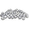 Northlight 1.5" Silver Shatterproof 4-Finish Christmas Ball Ornaments, 96 Count Image 1