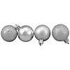 Northlight 1.5" Silver Shatterproof 4-Finish Christmas Ball Ornaments, 96 Count Image 1