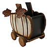 Northlight 10.5" Fall Harvest Wooden Pumpkin Cart Tabletop Decoration Image 4