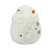 Northlight - 10.75" White Tealight Snowman With Star Cut-Outs Christmas Candle Holder Image 1
