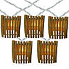 Northlight 10-Count Brown Tropical Bamboo Outdoor Patio String Light Set 7.25ft White Wire Image 1