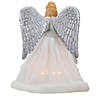 Northlight 12" Lighted Silver and White Angel with Wings Christmas Tree Topper - Clear Lights Image 4
