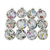 Northlight 12ct Clear 'The Twelve Days of Christmas' Glass Disc Ornaments 3" Image 1