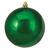 Northlight 12ct Green Shatterproof 4-Finish Christmas Ball Ornaments 4" (100mm) Image 4