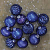 Northlight 12ct Royal Blue Multi Finish with Various Shaped Christmas Ornaments 3.75" Image 1