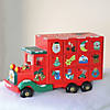 Northlight - 14" Red Children Advent Calendar Storage Truck Christmas Decor Image 2