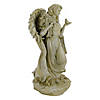 Northlight 17.5" Ivory Angel with Bird and Bouquet Outdoor Patio Garden Statue Image 1