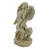 Northlight 17.5" Ivory Angel with Bird and Bouquet Outdoor Patio Garden Statue Image 2