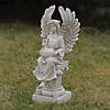 Northlight 17" Peaceful Angel Sitting on a Pedestal Candle Holder Statue Image 2