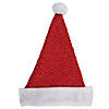 Northlight 17" Red and White Striped Santa Hat With Pom Pom and Cuffed Faux Fur Image 1