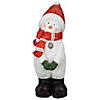 Northlight 17" White and Red Snowman Christmas Tabletop Decoration Image 1