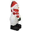 Northlight 17" White and Red Snowman Christmas Tabletop Decoration Image 3