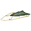 Northlight 18.25" Green Wooden "BELIEVE" Christmas Snow Sled Decoration Image 1