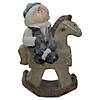 Northlight - 18" Boy on Rocking Horse Christmas Tabletop Figure Image 1