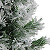 Northlight 18" Flocked Pine Medium Artificial Christmas Tree in Burlap Base - Unlit Image 2