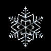 Northlight 18" LED Lighted Snowflake Christmas Window Silhouette Decoration Image 1