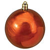 Northlight 2.5" Burnt Orange Shatterproof Shiny Christmas Ball Ornaments Image 2