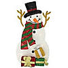 Northlight - 2.5' Pre-Lit Snowman with Gifts Outdoor Christmas Decor Image 2