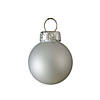 Northlight 2.5" Shiny and Matte Silver Glass Ball Christmas Ornaments, 40 Count Image 3
